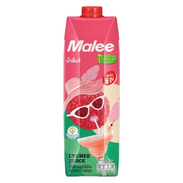 Nước Ép Malee Nho Trắng Và Vải Hộp 1L