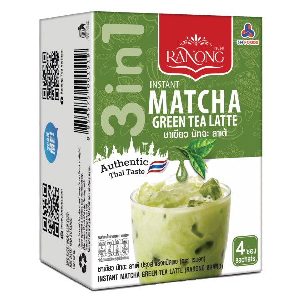 Trà Sữa Matcha Ranong Tea Hộp 4 Gói*20G