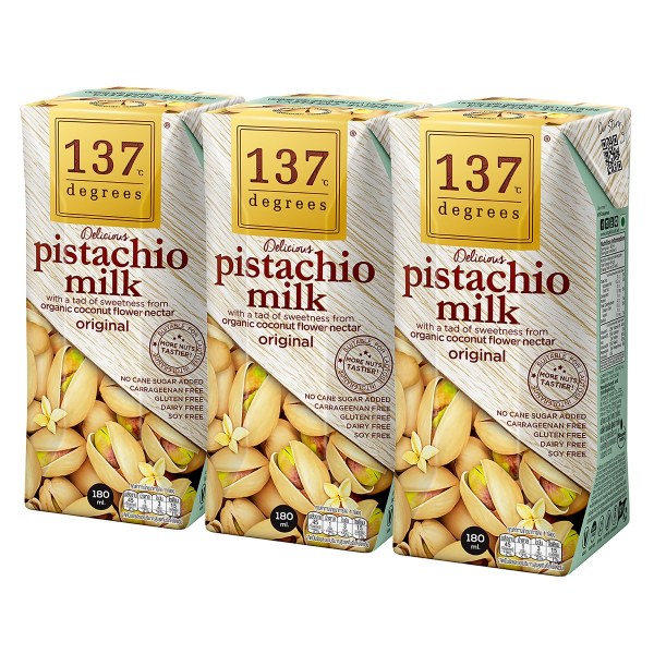 Lốc 3 Sữa Hạt Dẻ Nguyên Chất 137 Degrees Hộp 180Ml