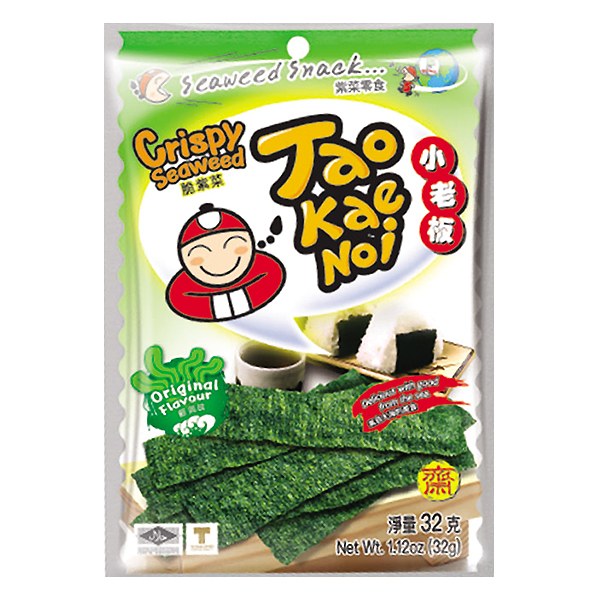 Snack Rong Biển Tao Kae Noi Tự Nhiên Gói 32G