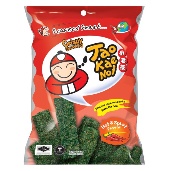 Snack Rong Biển Tao Kae Noi Cay Gói 28G
