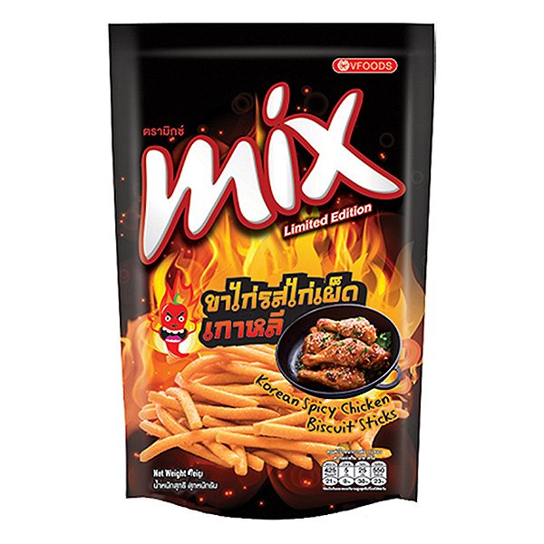 Bánh Que MIX Hương Vị Gà Cay Hàn Quốc Gói 60G