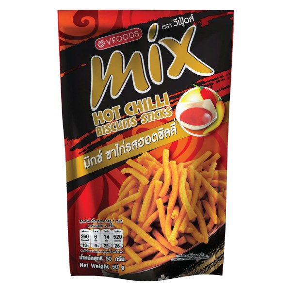 Bánh Que MIX Hương Vị Ớt Cay Gói 50G