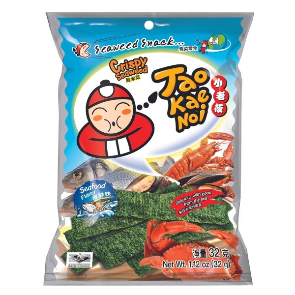 Snack Rong Biển Tao Kae Noi Vị Hải Sản Gói 32G 