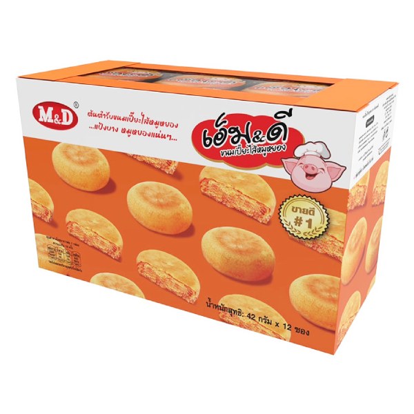 Bánh M&D Ruốc Heo Hộp 504G