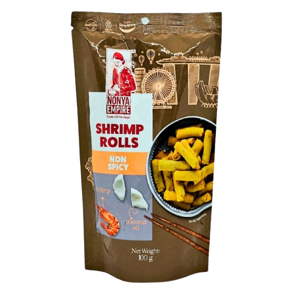 Snack Chả Giò Nonya Empire Tôm Không Cay Gói 100G