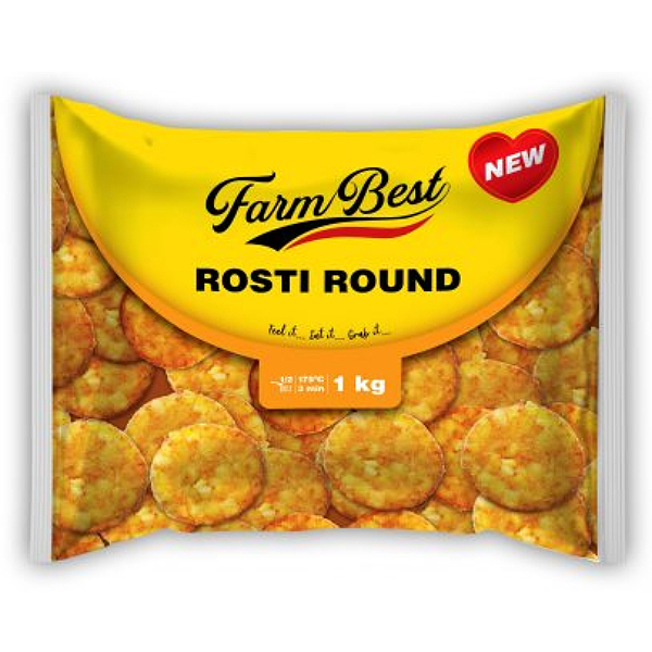 Khoai Tây Đông Lạnh Farm Best Hình Bánh Rosti Round Gói 1Kg