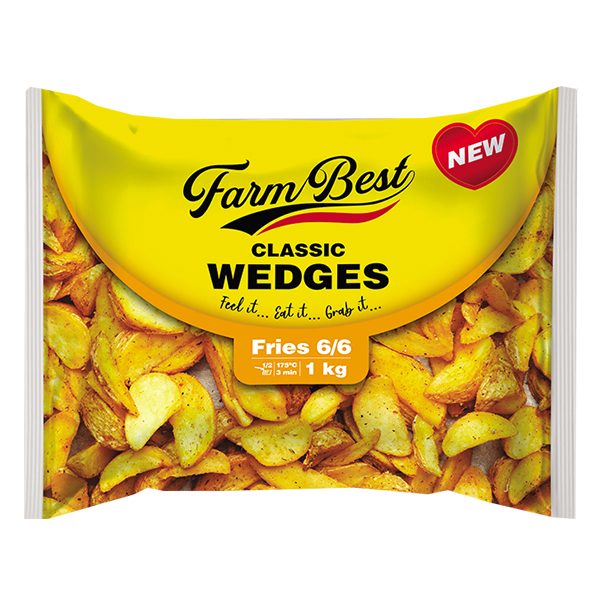 Khoai Tây Đông Lạnh Farm Best Cắt Múi Classic Wedges Gói 1Kg