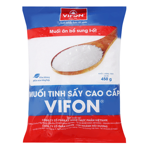 Muối I-ốt Cao Cấp Vifon Gói 450G