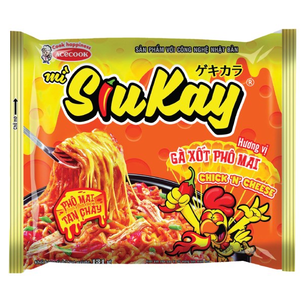 Mì Siukay Acecook Gà Cay Phô Mai 131G
