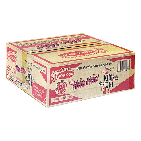 Mì Hảo Hảo Lẩu Kim Chi Hàn Quốc Thùng 30 Gói 75G