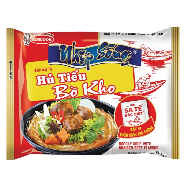 Hủ Tiếu Nhịp Sống Vị Bò Kho 75G