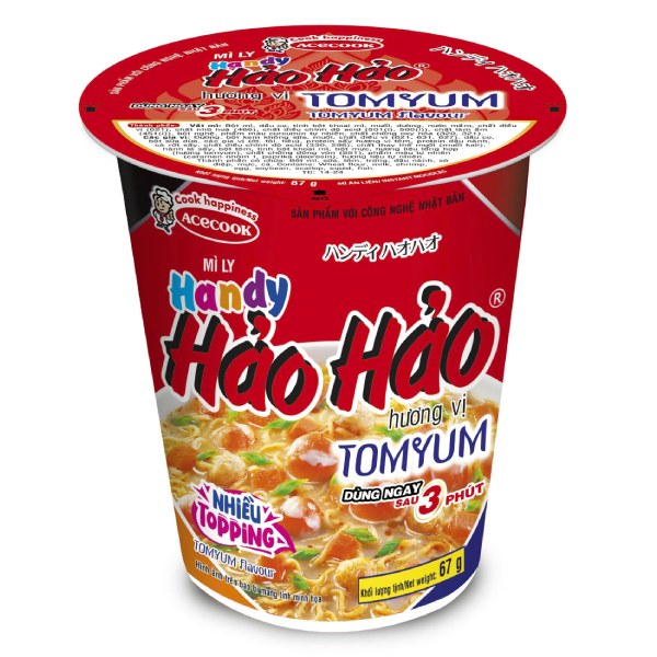 Mì Handy Hảo Hảo Tomyum Ly 67G
