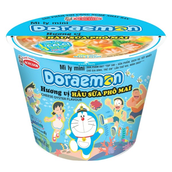 Mì Ly Mini Acecook Doraemon Hàu Sữa Phô Mai 48G