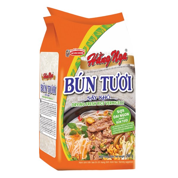 Bún Tươi Sấy Khô Hằng Nga Gói 200G