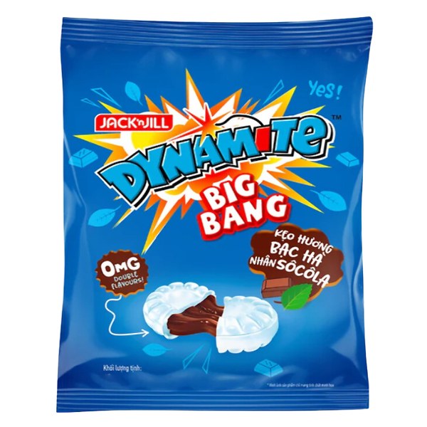 Kẹo Dynamite Bigbang Bạc Hà Nhân Socola Gói 112G