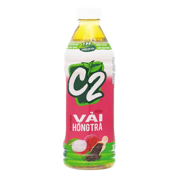 Trà Xanh C2 Hương Vải Thanh Lài Chai 455Ml