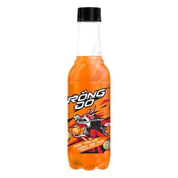 Nước Tăng Lực Rồng Đỏ Hương Đào Yuzu Chai 330Ml