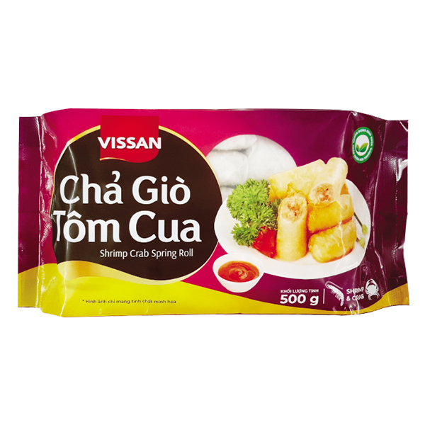 Chả Giò Tôm Cua Vissan Gói 500G