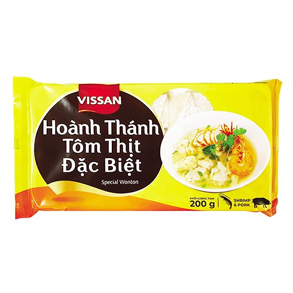 Hoành Thánh Vissan Tôm Thịt Đặc Biệt Gói 200G
