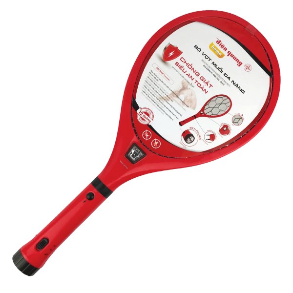 Bộ Vợt Muỗi Đa Năng Tích Hợp Đèn Pin Điện Quang EMR07L RBL