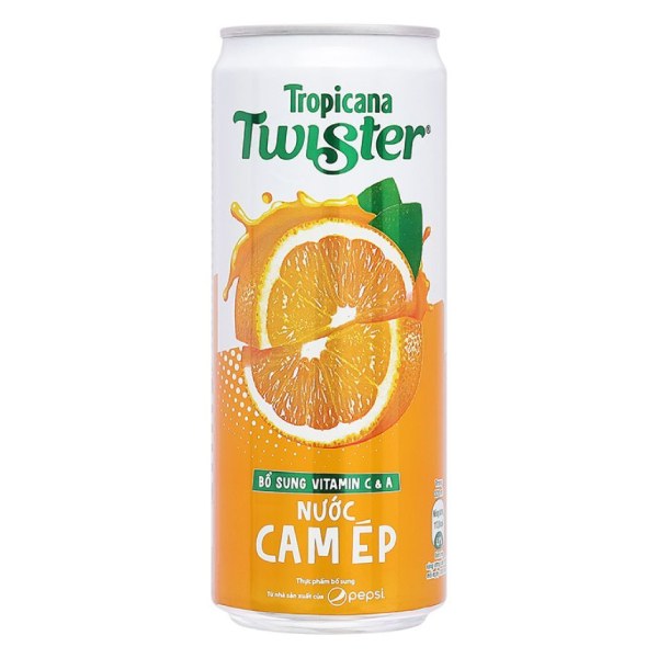 Nước Ép Cam Twister Sleek Lon 320Ml