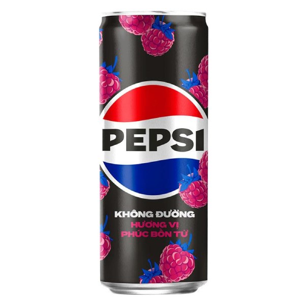 Nước Ngọt Pepsi Zero Vị Phúc Bồn Tử Lon 320Ml
