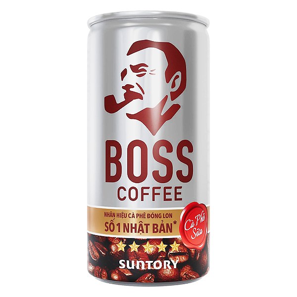 Cà Phê Sữa Boss Lon 180Ml