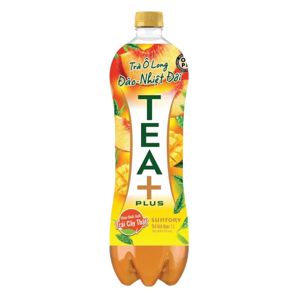 Trà Ô Long Tea Plus Vị Đào Chai 1L