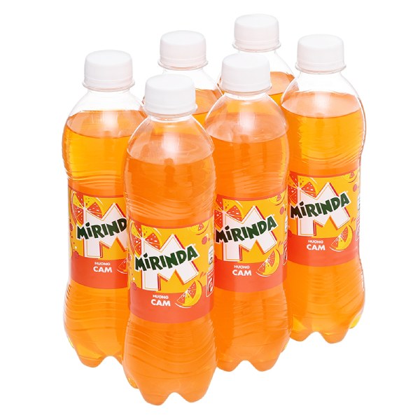 Nước Ngọt Mirinda Cam Lốc 6 Chai 390Ml