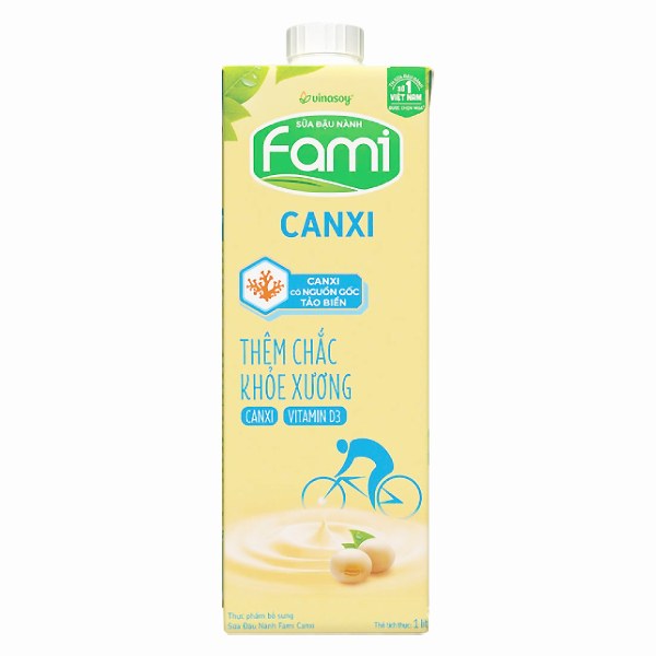 Sữa Đậu Nành Fami Canxi Hộp 1L