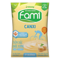Sữa Đậu Nành Fami Canxi Ít Đường Bịch 200Ml