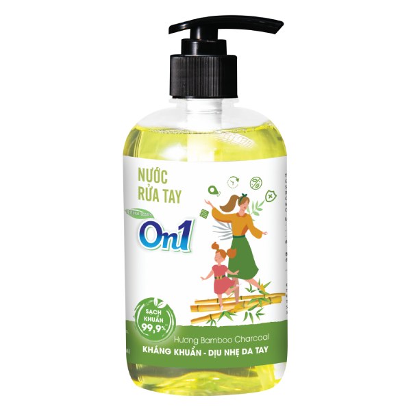 Nước Rửa Tay On1 Bamboo Charcoal 500Ml