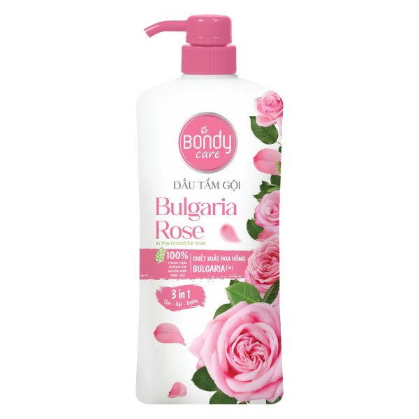 Dầu Tắm Gội Bondy Care 3IN1 Bulgaria Rose 650G