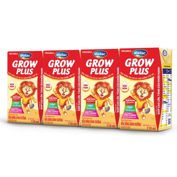 Lốc 4 Sữa Uống Dinh Dưỡng Dielac Grow Plus 110Ml