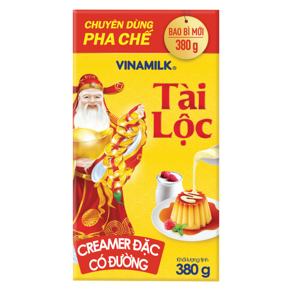 Kem Đặc Có Đường Vinamilk Tài Lộc Hộp Giấy 380G