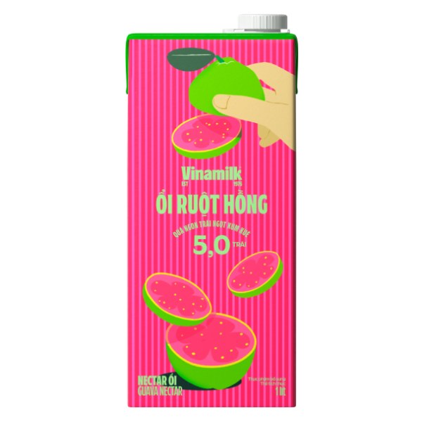 Nước Ép Vinamilk Ổi Ruột Hồng Hộp 1L