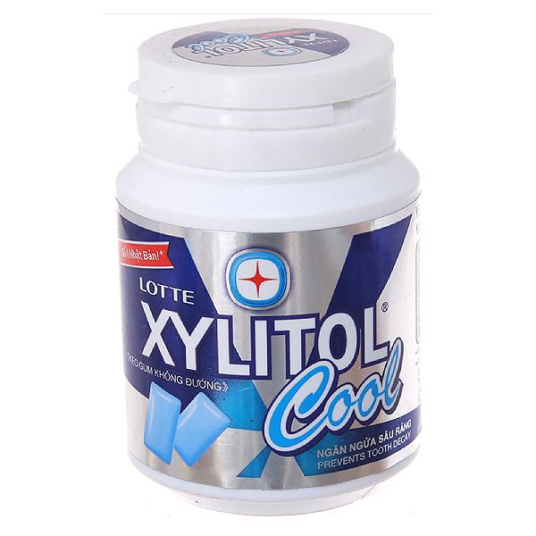 Kẹo Cao Su Không Đường Xylitol Cool Hũ 58G