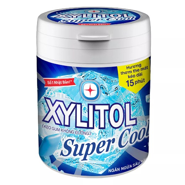 Kẹo Cao Su Xylitol Super Cool 130.5G