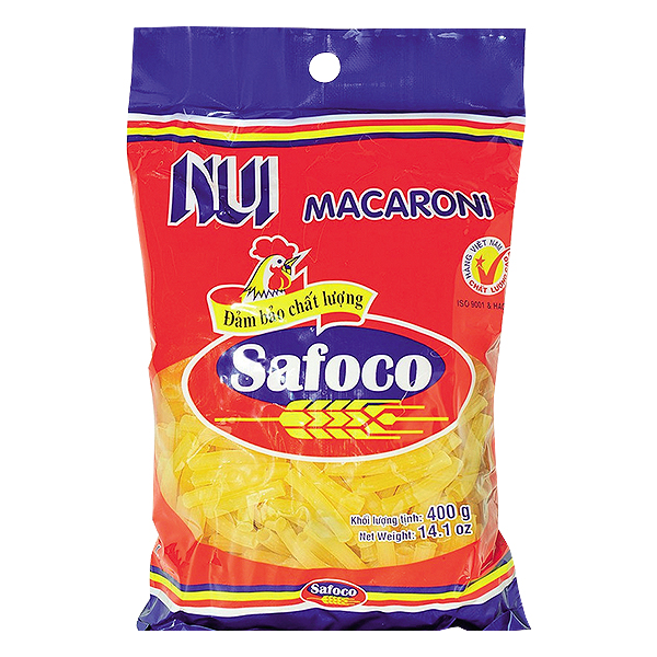 Nui Ống Lớn Safoco 400G