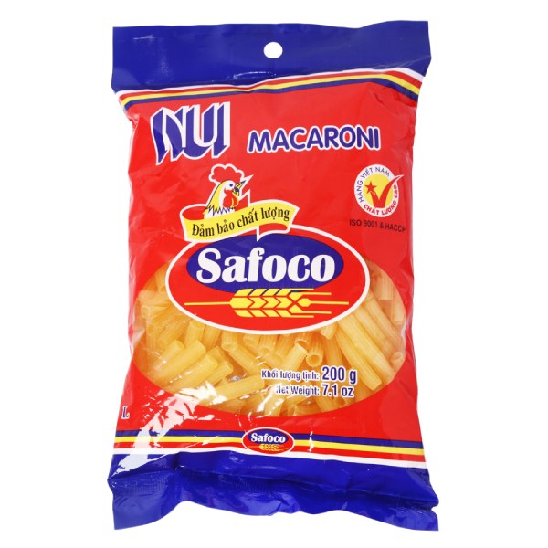 Nui Ống Lớn Safoco 200G