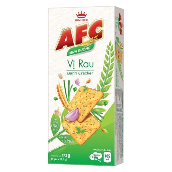 Bánh AFC Dinh Dưỡng Vị Rau Hộp 172G