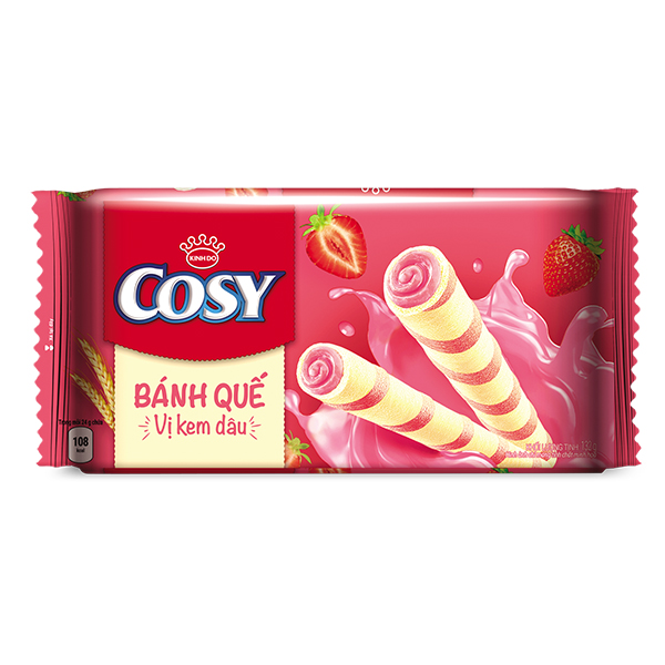 Bánh Quế Cosy Dâu 117.6G
