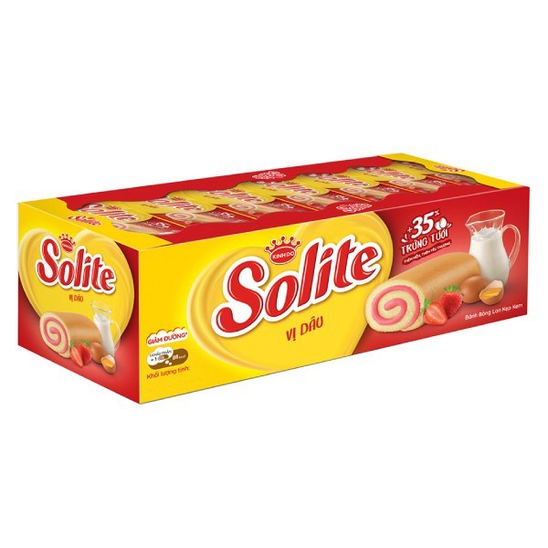 Bánh Solite Swiss Roll Dâu 324G