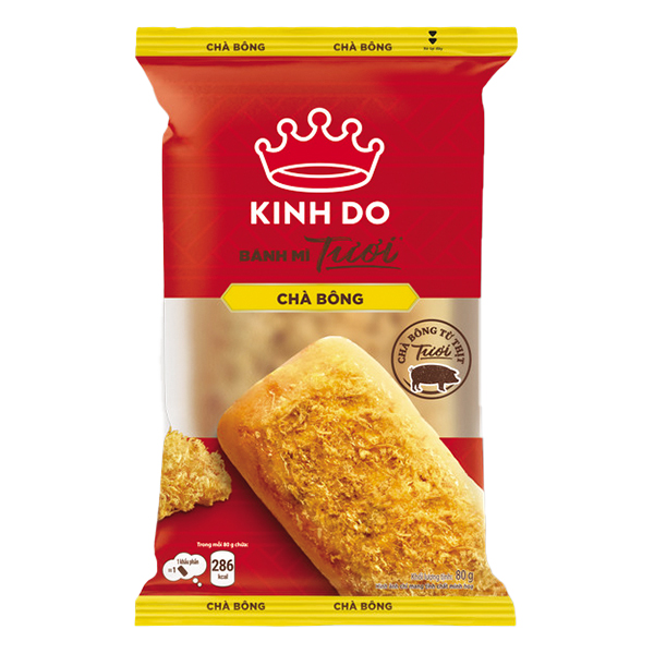 Bánh Mì Tươi Kinh Đô Chà Bông Gói 70G