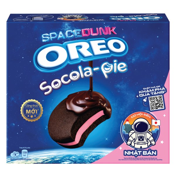 Bánh Oreo Socola Pie Cadbury Dâu Hộp 336G