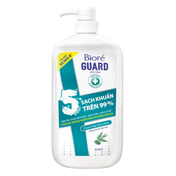 Sữa Tắm Biore Guard Kháng Khuẩn Khuynh Diệp 1.2Kg