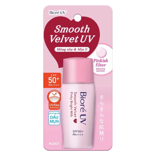Sữa Chống Nắng Biore Sáng Hồng Chai 30Ml