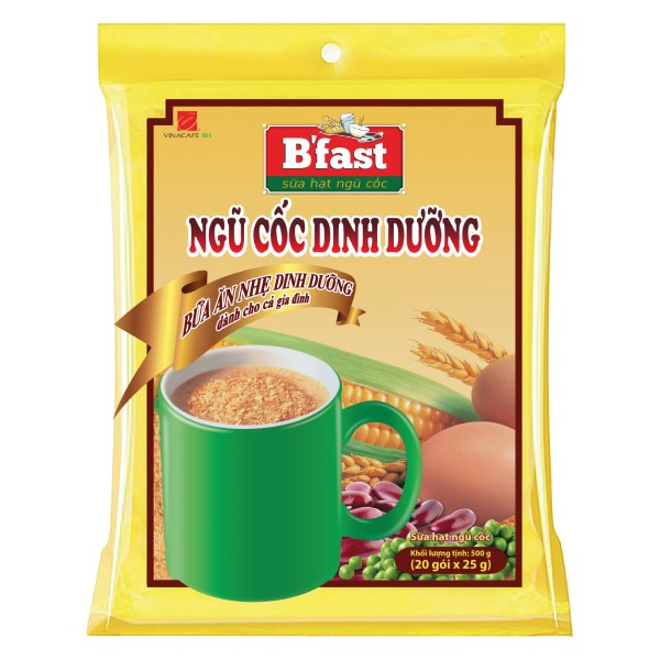 Ngũ Cốc Dinh Dưỡng Vinacafe B'fast 20 Gói*25G