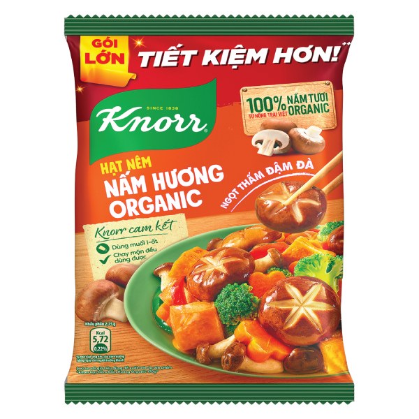Hạt Nêm Chay Knorr Nấm Hương Organic Gói 800G